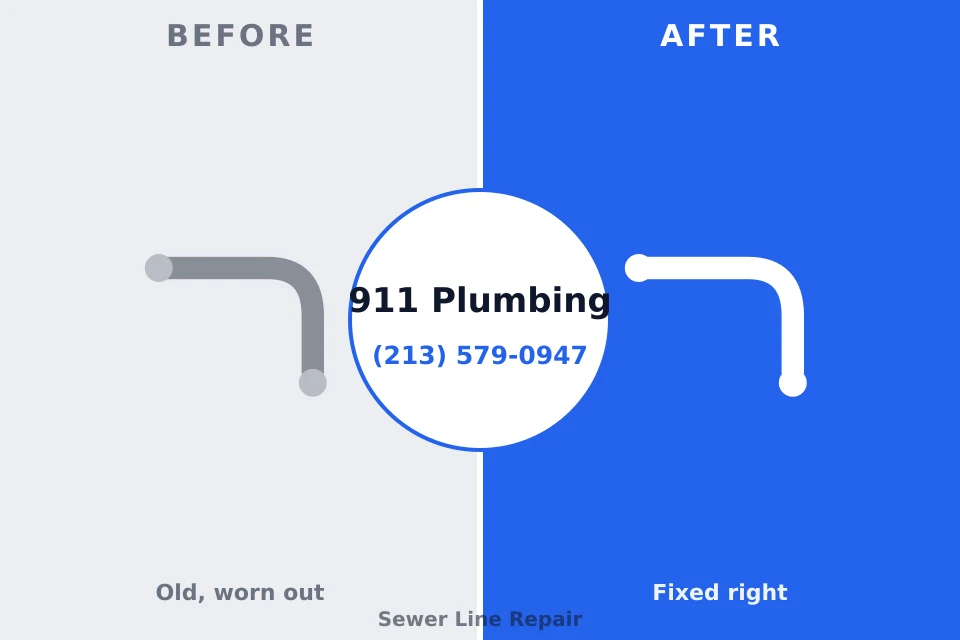 Before and after: plumbing repair Belle Isle, FL